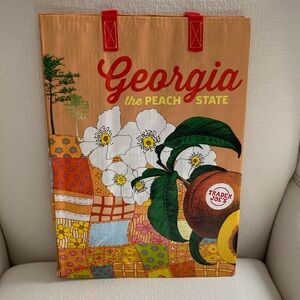 2/$12 Trader Joe’s 🍑GEORGIA🍑 Hey Ya’ll, Reusable 100% Polypropylene Bag 6-Gallon